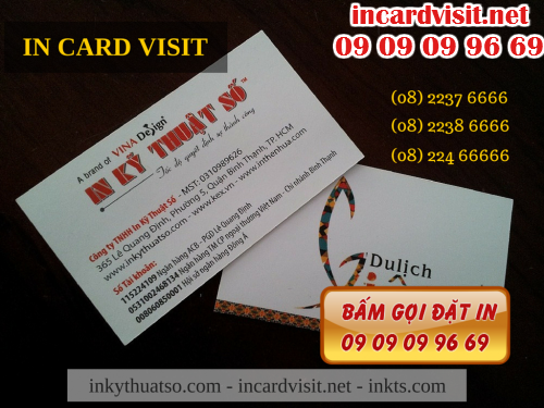 Bấm gọi đặt In card visit HCM với Công ty TNHH In Kỹ Thuật Số - Digital Printing 