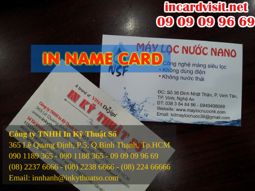 In name card rẻ tại HCM, nhận thiết kế name card nhanh chóng cùng Công ty TNHH In Kỹ Thuật Số - Digital Printing