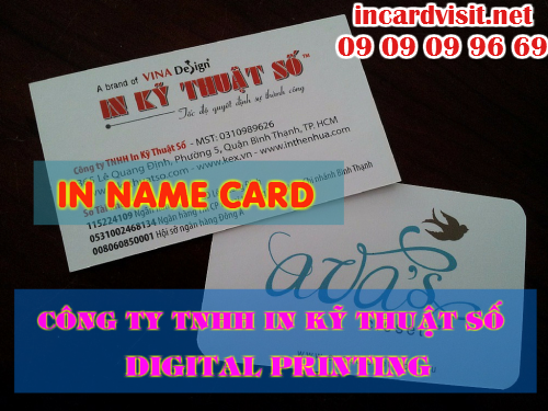 In nhanh name card giá rẻ tại Công ty TNHH In Kỹ Thuật Số - Digital Printing