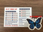 In tag giấy hình bướm làm thẻ treo, in card visit, in thẻ nhân viên tại TPHCM