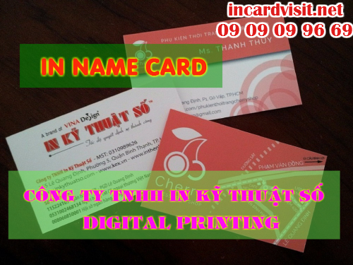 In name card giá rẻ lấy hàng trong ngày tại Công ty TNHH In Kỹ Thuật Số - Digital Printing