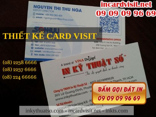 Bấm gọi Thiết kế card visit với Công ty TNHH In Kỹ Thuật Số - Digital Printing 